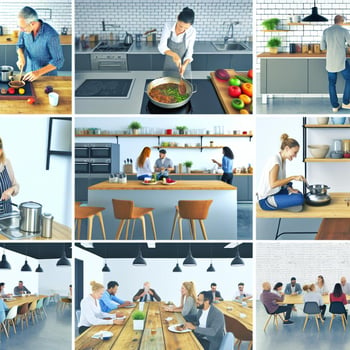 An article discussing the importance of office kitchens in the business environment, highlighting their role in fostering communication, creativity, h