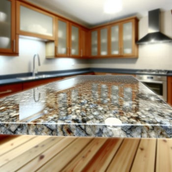 An elegant and robust granite kitchen countertop